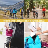 Pochettes à bec verseur portables en gros pour boissons de voyage, emballage plastique transparent, sachets refermables pour jus et liquides