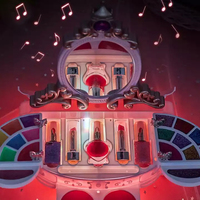 Ensemble de coiffure et de maquillage musical pour enfants avec lumière et musique, jeu d'imitation, table de maquillage, jouet de mode pour filles
