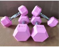 Haltères hexagonaux en caoutchouc de haute qualité pour la remise en forme à domicile, vente en gros d'usine, haltères personnalisés