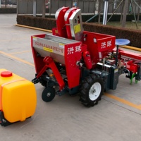 HONGZHU Nouvelle Semoir à pommes de terre à 2 rangs en acier robuste du Shandong, machine de semis de précision suspendue pour usage agricole intensif, garantie 1 an