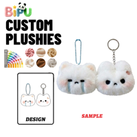 Porte-clés en peluche personnalisé OEM BIPU Factory, motif lapin ou ours, en coton PP, petit animal en peluche, breloque pour sac à main, unisexe, pour fête