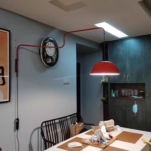 Rocker Arm <b>Wall</b> Lamp Iron Shade Led E27 Switch Control For Living Room Bedroom Nordic Style - Product Image 4