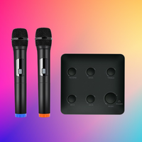 Système de karaoké sans fil Highmic, microphone sans fil portable, microphone UHF, mixeur de karaoké, barre de son stéréo pour amplificateur de puissance