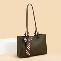 Sac fourre-tout décontracté grande capacité, nouveau sac à bandoulière uni simple avec fermeture éclair, en PU doublé de polyester