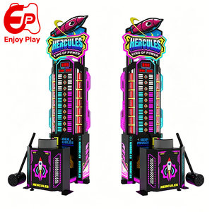 Disfruta del juego Hercules King of the Hammer, máquina de videojuegos arcade de metal con prueba de fuerza, con soporte en español e inglés. - Product Image 1
