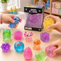 TOYSRUNNER Mini Figurines Anti-Stress en Peluche Scintillantes, Cube Animal Rempli, Balle à Bulles à Presser, Jouet Unisexe pour Récompenses Scolaires et Sacs Cadeaux