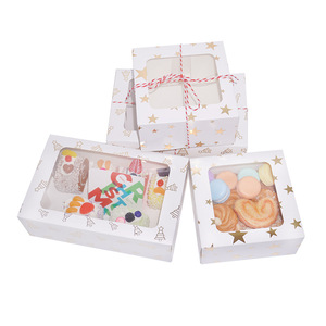 Caja de Embalaje para Postres, Integrada, Creativa, Transparente, Reciclable, Personalizable, de Calidad Alimentaria, Caja de Papel para Pastel de Queso - Product Image 3