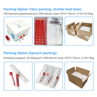 IClean Kit de tubes rapides VTM jetables Consommables médicaux Stérile 3ml Nylon Coton Liquide PP Transport Moyen écouvillon floqué