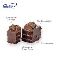 Pasteles de brownie congelados postre de Brownie de chocolate congelado postres kuchen congelados barra de chocolate congelado galletas de uva verde galletas