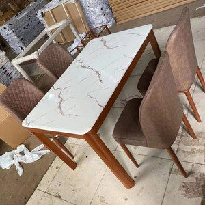 Đẹp hàng đầu bàn ăn đá cẩm thạch Nhân tạo Kích thước hàng đầu 120*70 gỗ/cọ màu phổ biến trong worldwilde - Product Image 5