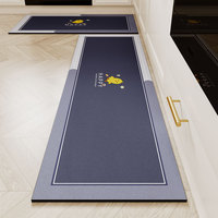 Absorption d'eau de boue de diatomée résistant à l'huile ferme anti-dérapant tapis personnalisé tapis de cuisine en terre de diatomées avec impression de dessins animés