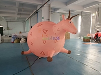 Décoration gonflable de chèvre de dessin animé, modèle d'animal gras gonflable pour événements