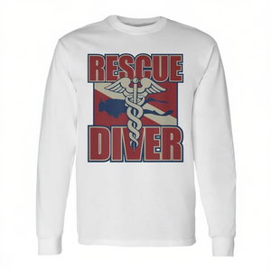 T-shirt à manches longues Rescue Diver, équipement de natation et de plongée - Product Image 2