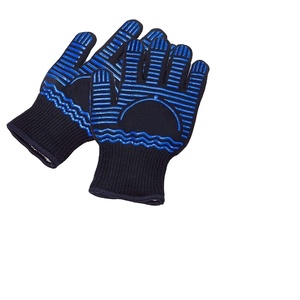 Gants de barbecue en silicone ignifuges certifiés CE, résistants à la chaleur, réutilisables, pour la cuisine - Product Image 1
