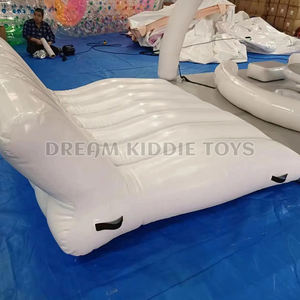 Plateforme flottante gonflable pour bar aquatique d'été avec tente, pont solaire, île flottante, salon, fête, loisirs - Product Image 6