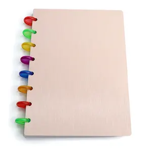 Factory Eco-friendly Custom PVC Cover Printed Discbound Binding Happy Planner Daily Notebook