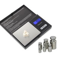 Báscula Digital de Bolsillo Multifuncional de Alta Precisión, 500g 0.01g, Función Tara, Conversión de Unidades, Calibración, Batería, Acero Inoxidable
