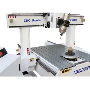 Furniture Carving Machine 3d Wood Cutting Cnc Machine 1200X1200MM Wood Carving Machines For Sale