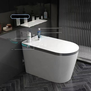 Ванная комната легко чистить умный туалет биде creamic wc умный туалет - Product Image 2
