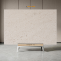 Panneaux muraux en marbre blanc crème doux avec surface polie pour cuisine, escalier, salons et chambres - Design moderne et luxueux