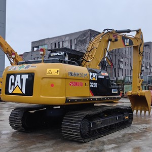 รถขุดไฮดรอลิกแบบตีนตะขาบ CAT 320D มือสอง พร้อมใช้งาน ชั่วโมงการทำงานต่ำ สีเดิม อะไหล่แท้ พร้อมบุ้งกี๋ขุด - Product Image 1