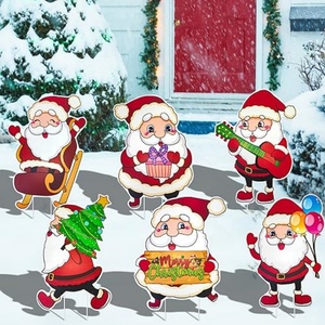 Letreros Navideños para Jardín, Decoración Festiva para Exteriores, Material PP, Tamaño y Color Personalizables - Product Image 4