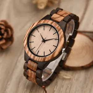 Dodo Hert Sporthorloge Aanpasbaar Logo Heren Hout Oem Handgemaakt Houten Japans Quartz 2019 Chronograaf Horloge 1 Pc