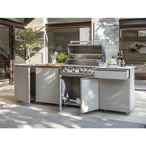 Design Moderno di Mobili da Cucina per Esterni in Acciaio Inox a Ankara, <span class=keywords><strong>Turchia</strong></span>, Mobili da Cucina Prefabbricati con Lavello - Product Image 2