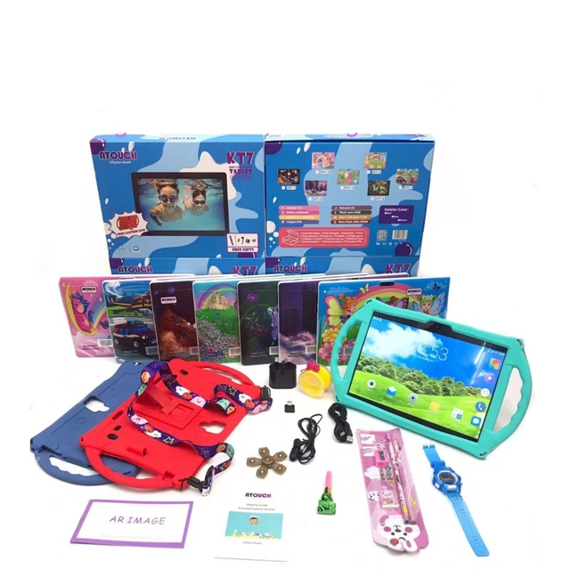Low Price 10.1 Inch Android Tablet Kids Educational Learning Software Tablet PC With Case