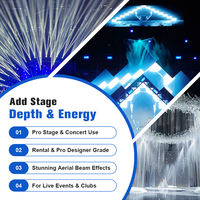 Luces Impermeables para Exteriores de 6000K, IP65, Luces de Haz Dmx512 para Escenario/DJ/Discoteca/Conciertos