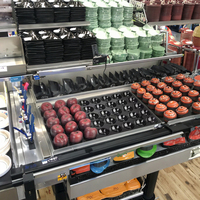 Plateau à fruits en plastique jetable personnalisé à 9, 25, 28, 30, 40 trous, en PP noir, blister en PET, plateau en plastique pour kiwi/pitaya pour supermarché