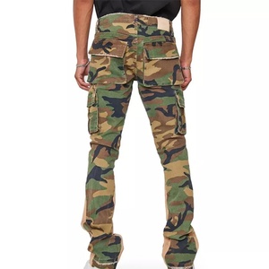 Pantalones Vaqueros Casuales de Camuflaje para Hombre, con Bolsillos Tipo Cargo, Jeans Apilados Personalizados, Venta Directa de Fábrica - Product Image 5