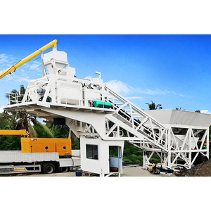 <span class=keywords><strong>Planta</strong></span> de Hormigón Premezclado Móvil Shanghe de 50m3/h, Modelo JS3000, Controlada por PLC, Automática, Eléctrica - Product Image 3