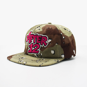 Custom 5 Panel Unstructured Hat Camo Color with 3D Embroidery Logo Letter Sports Outdoor Image Baseball <strong>Cap</strong> <strong>Snap</strong> Back Hat - Product Image 3