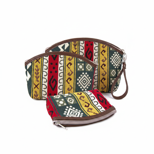 Bohemian Kilim Design <b>Make</b> <b>Up</b> <b>Bag</b> - Wallet Triple Set - Product Image 2