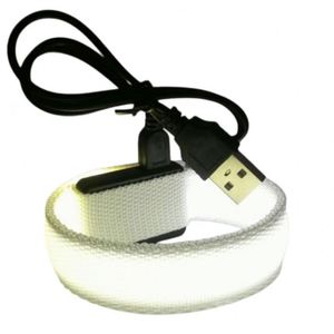 สายรัดข้อมือ LED แบบกำหนดเองสำหรับโปรโมชั่น พร้อมระบบสั่นสะเทือนเมื่อได้รับเสียง แสงสว่างเรืองแสง ทำจากผ้า เหมาะสำหรับงานเทศกาลและงานปาร์ตี้ - Product Image 3