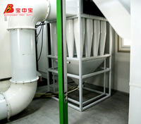 Ligne de revêtement en poudre entièrement automatique BZB, ligne de production de revêtement métallique pour le traitement de surface des pièces métalliques