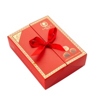 Boîte à bonbons sucrés à la fraise de luxe personnalisée, calendrier de l'avent en chocolat de Noël, boîte à truffes pour emballage de macarons en chocolat