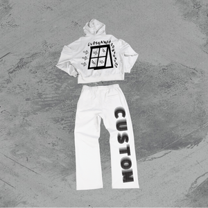 Conjunto de sudadera con capucha y pantalones de entrenamiento con cremallera informal transpirable y respetuoso con el medio ambiente para hombre - Product Image 1