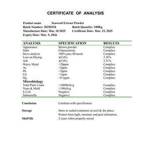 Suplementos alimenticios de extracto de algas en polvo de origen fresco para una vida saludable - Product Image 4