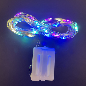 Cadena de Luces LED Decorativa con Hebilla de Bola Ondulante de PVC, 2-3 Metros, Tercera Velocidad de Destello, Regulable, con Batería - Product Image 2