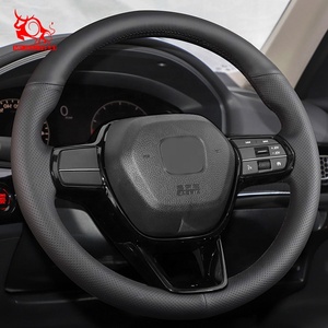 Funda de cuero para volante de coche, accesorio para <span class=keywords><strong>Honda</strong></span> Civic <span class=keywords><strong>eHEV</strong></span> Tipo R CR-<span class=keywords><strong>V</strong></span>, <span class=keywords><strong>HR</strong></span>-<span class=keywords><strong>V</strong></span>, 2023 - Product Image 6