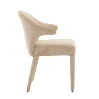 Bouclé-Stoff Moderner Umweltfreundlicher Umarmungsstuhl Gepolsterter Sessel Hochelastischer Schwamm Metallbeine für Zuhause Esszimmer Café Schlafzimmer