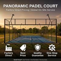 Cancha de Pádel Panorámica Completa de la Mejor Calidad a Precio de Fábrica para Parques al Aire Libre y Comunidades Residenciales