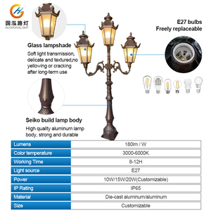 <strong>High</strong> Quality IP65 Waterproof Luxury Cast Aluminum LED Street Lamp 10W 15W 20W <strong>High</strong> Brightness Outdoor Garden <strong>Lights</strong> - Product Image 3