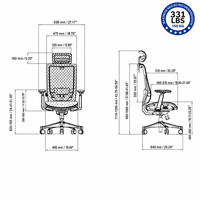 Nouvelle conception de chaises de bureau ergonomiques à dossier haut, chaise pivotante en maille moderne pour le bureau à domicile et le commerce