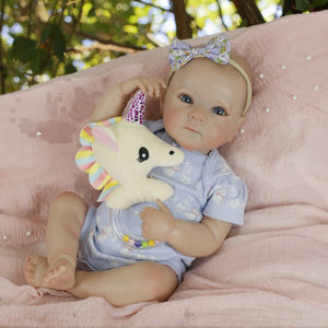 Lifereborn 18 pulgadas 45cm lindas muñecas de bebé <span class=keywords><strong>recién</strong></span> nacido Reborn dibujan a mano pelo realista Bebs Reborn muñecas para regalos - Product Image 3