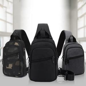 Logo personalizzato di alta qualità nero resistente all'acqua Oxford zaino Crossbody petto <span class=keywords><strong>borsa</strong></span> a <span class=keywords><strong>tracolla</strong></span> borse da viaggio all'aperto per gli uomini - Product Image 4