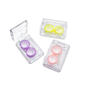 Estuche Transparente Compacto y Portátil para Lentes de Contacto, <span class=keywords><strong>Pequeño</strong></span> y Elegante, Caja Doble con Tapa a Presión, Sin Tapa Giratoria - Product Image 6