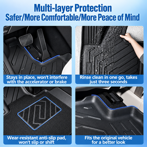 Tapis de sol, de coffre et de dossier en TPE pour <span class=keywords><strong>Ford</strong></span> <span class=keywords><strong>Kuga</strong></span> 2020, Europe LHD PHEV et hybride, ensemble cabine simple et double couche - Product Image 4